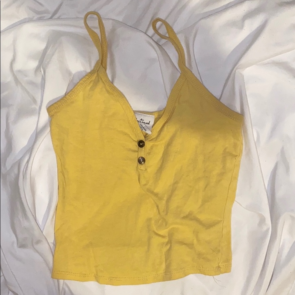 Yellow crop top